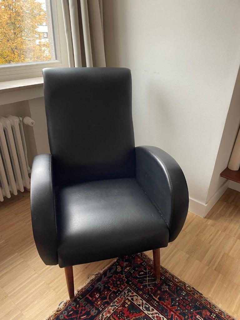 Vintage zetel, Huis en Inrichting, Ophalen, Vintage - jaren 60, 75 tot 100 cm, Zo goed als nieuw