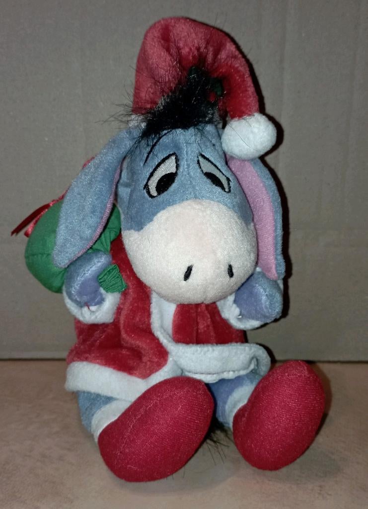 Knuffel Disney Winnie de Poeh Iejoor/ Eeyore Kerstthema, Verzamelen, Disney, Ophalen of Verzenden, Winnie de Poeh of vrienden