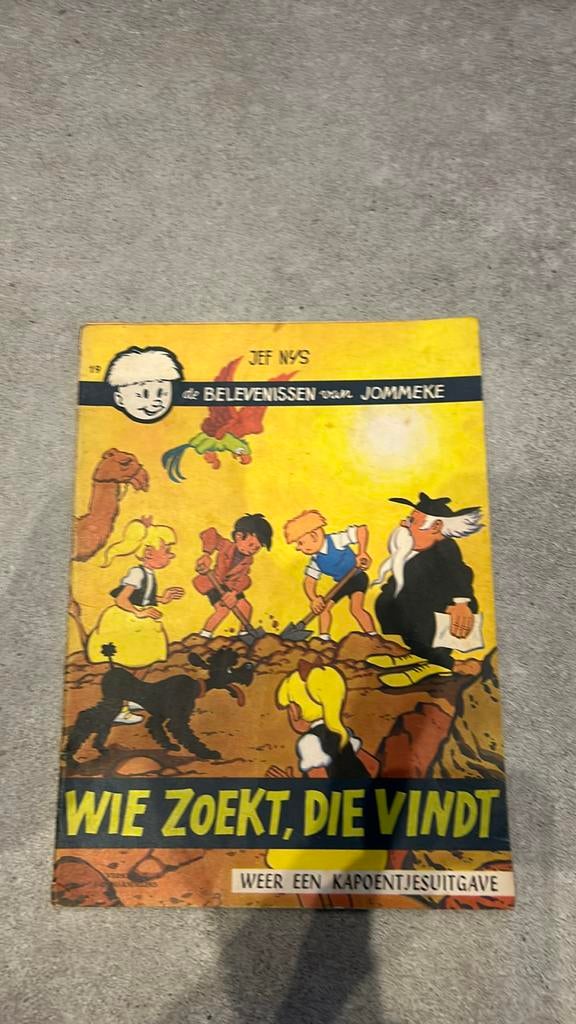 Jef nys jommeke wie zoekt die vindt 1966, Boeken, Ophalen of Verzenden, Gelezen