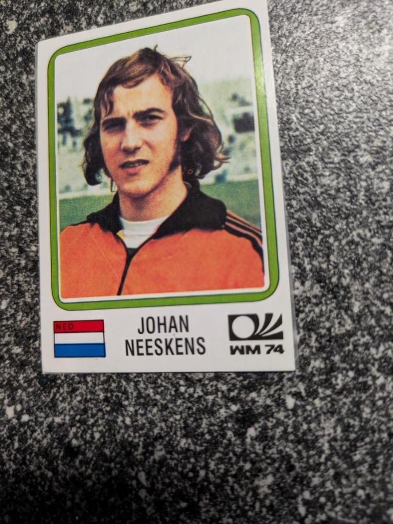 PANINI NEESKENS JOHAN WORLD CUP 74 MUNCHEN STICKER, Verzenden, Zo goed als nieuw, Sticker