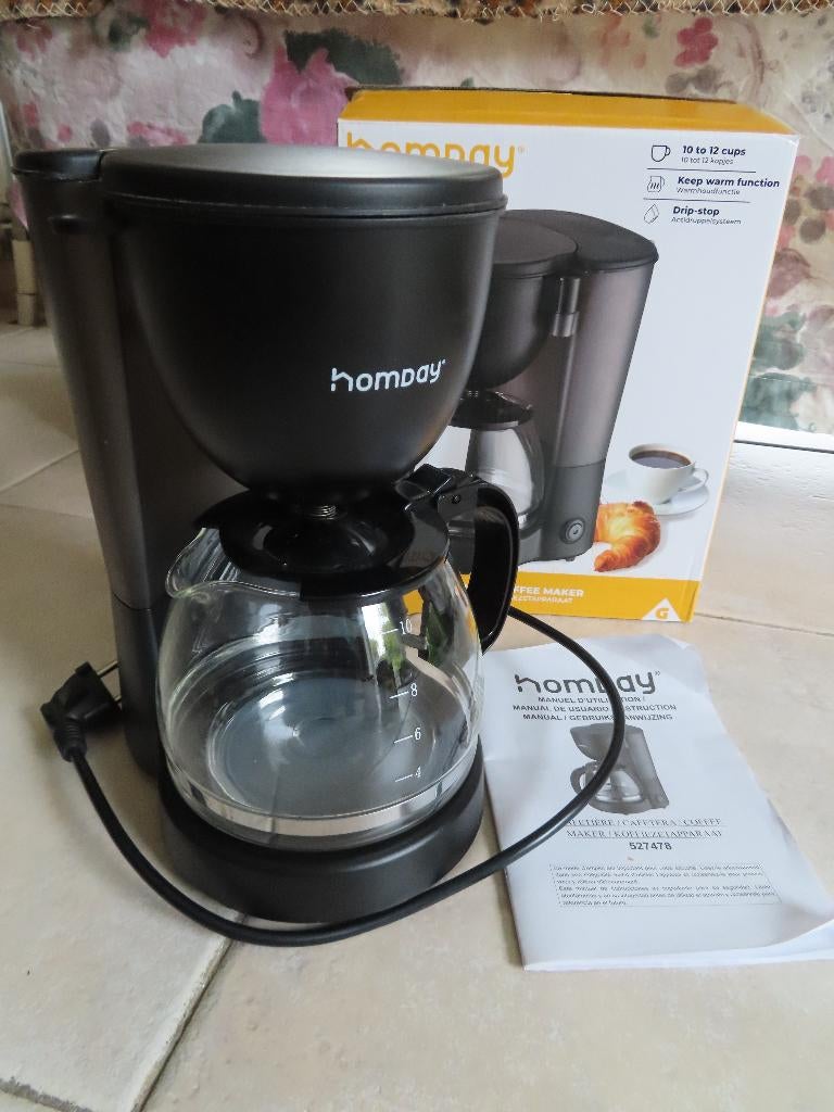 Percolateur Homday, 10-12 tasses, Electroménager, Café moulu, Comme neuf, 10 tasses ou plus, Enlèvement