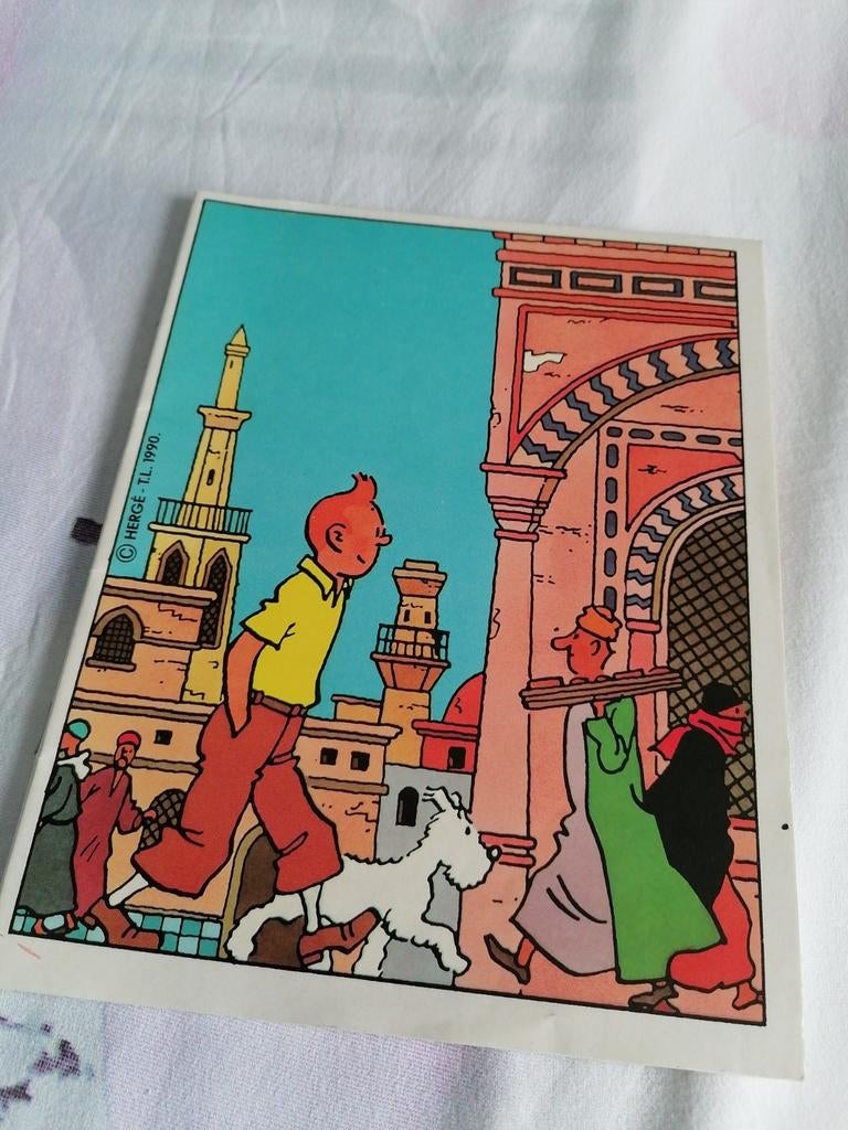 Lijntjesschrift Kuifje jaar 1990, Ophalen of Verzenden, Kuifje