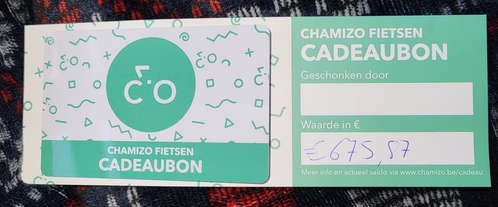Cadeaubon Chamizo Fietsen, Fietsen en Brommers, Ophalen