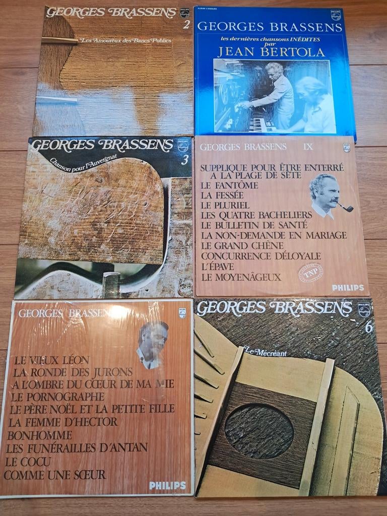 12 lp's Georges Brassens, CD & DVD, Vinyles | Autres Vinyles, Enlèvement ou Envoi, Utilisé, 12 pouces
