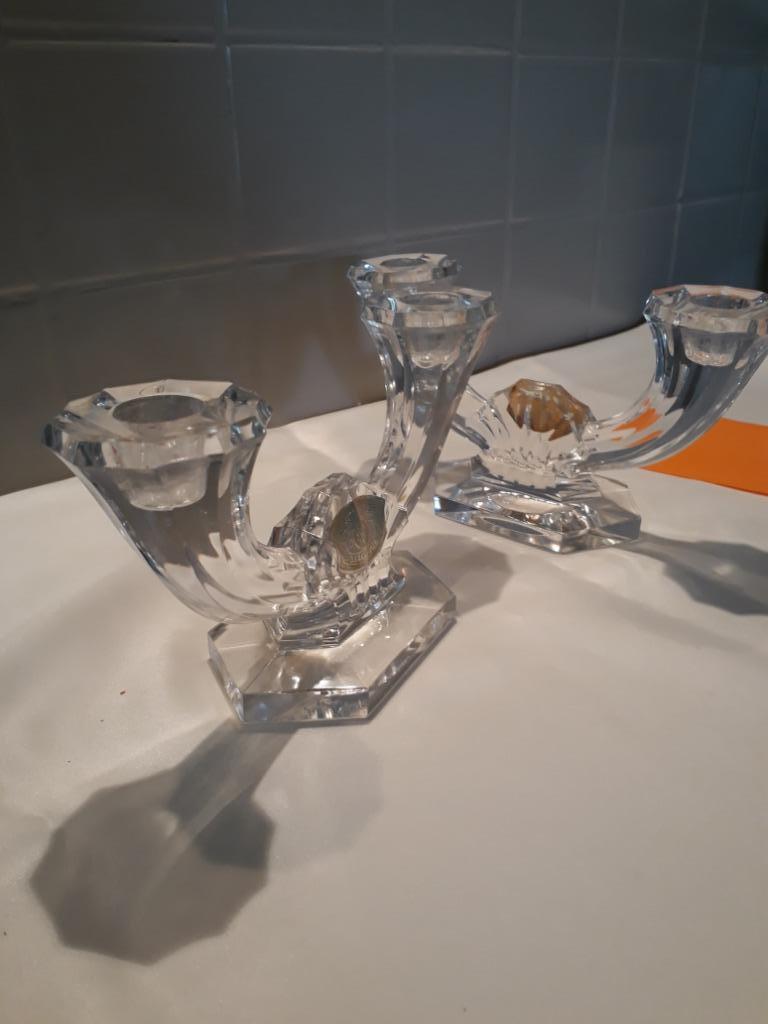 Kristallen kandelaars, Antiek en Kunst, Ophalen of Verzenden