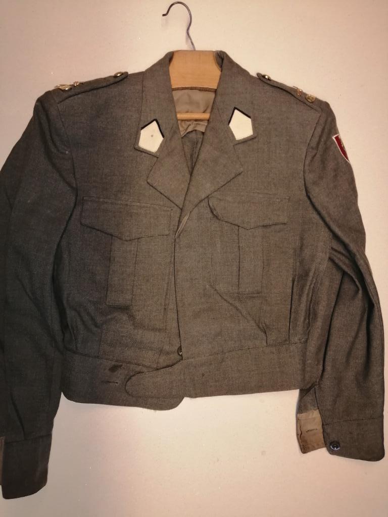 BELGIQUE - ABL - BLOUSON QG 17 BRIGADE - 1969, Ophalen of Verzenden, Landmacht, Kleding of Schoenen