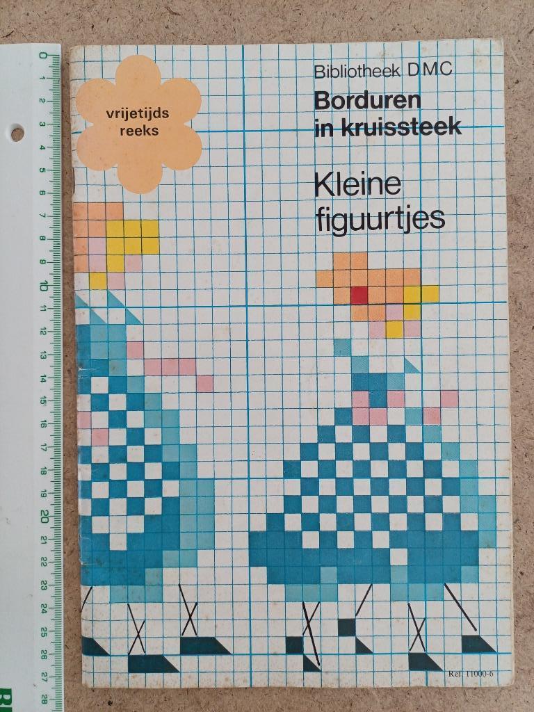 Borduren in kruissteek - Kleine figuurtjes - DMC, Ophalen of Verzenden