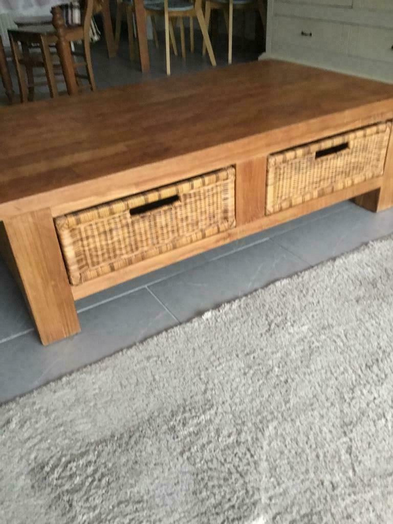 Salontafel, Ophalen, 100 tot 150 cm, Teakhout, 50 tot 100 cm