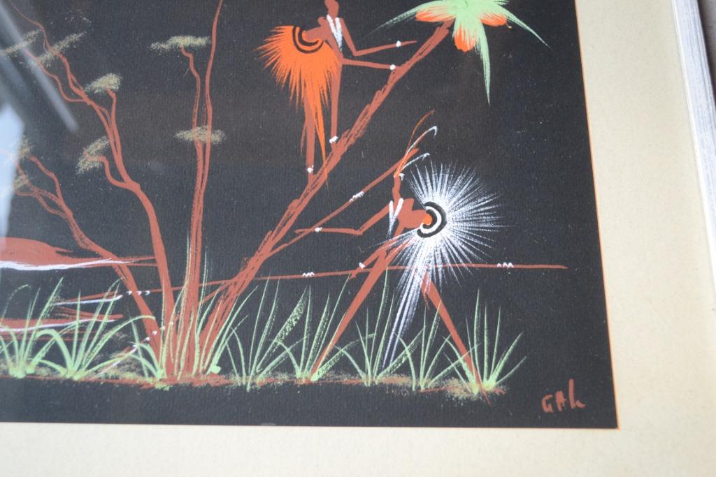 Congolees schilderij jaren 1960, Ophalen of Verzenden