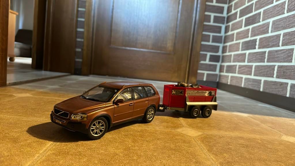 Speelgoed auto! Volvo + Paardentrailer + Paard!, Ophalen of Verzenden, Zo goed als nieuw