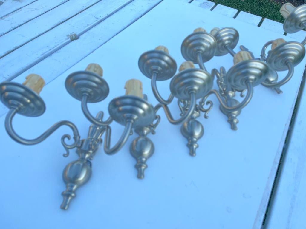 Appliques en etain  et autres, Maison & Meubles, Lampes | Appliques, Comme neuf, Métal, Enlèvement