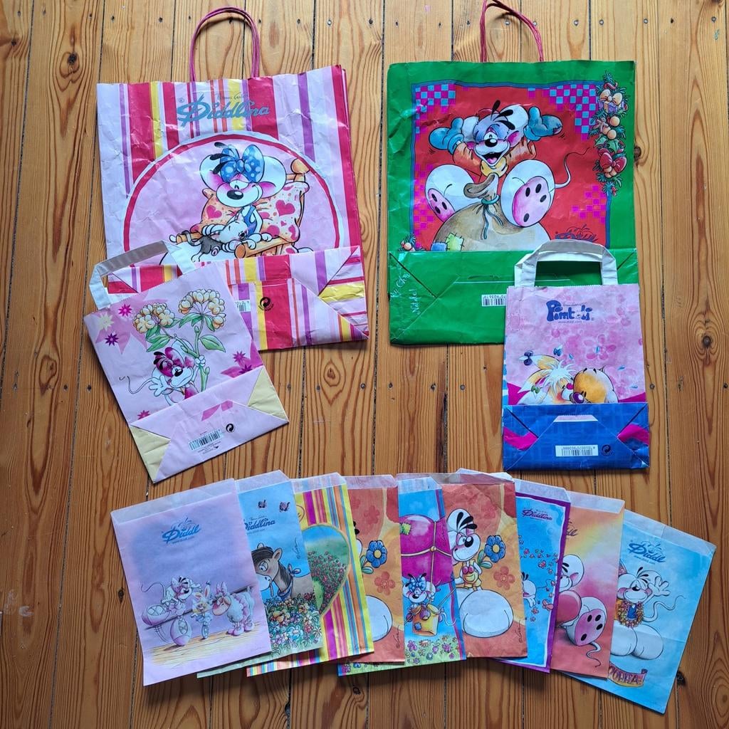 sacs Diddl, Collections, Diddl, Enlèvement ou Envoi, Différentes figurines, Utilisé, Papier, Carte ou Papeterie