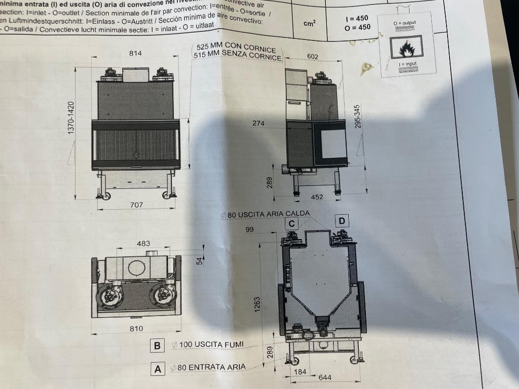 Pelletkachel là artistico 3 zijdig, Ophalen of Verzenden, Zo goed als nieuw, Inbouw, Pelletkachel