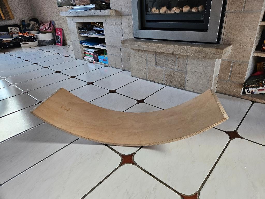 Balance board hout / balansbord, Sport en Fitness, Ophalen, Zo goed als nieuw, Balansbord