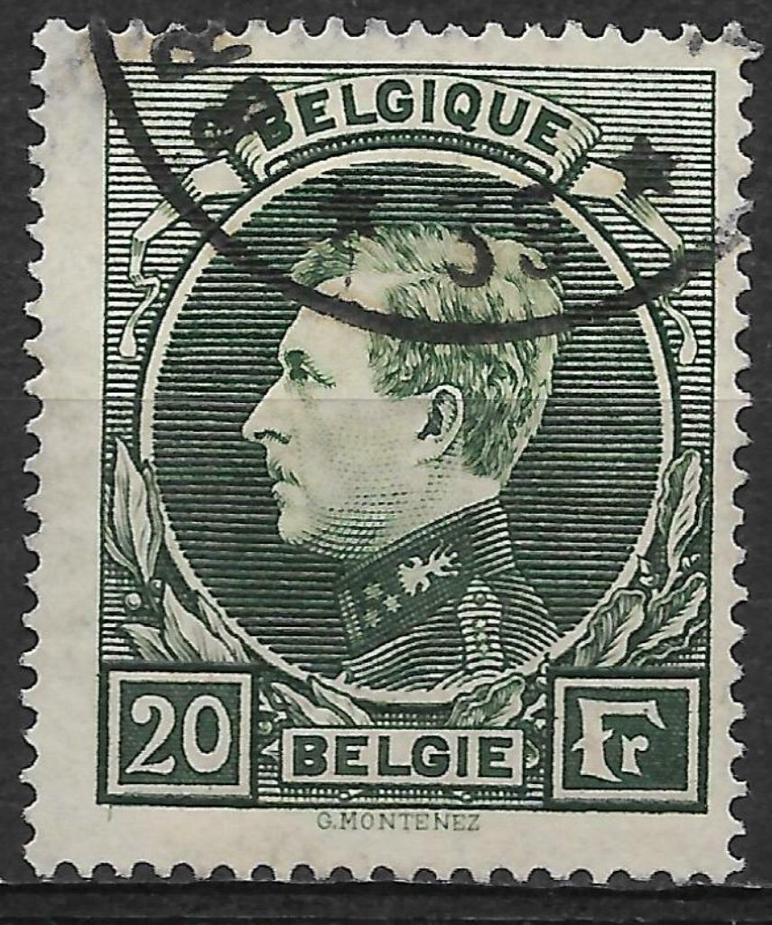POSTZEGELS BELGIË- MONTENEZ- GROOT FORMAAT- NR. 290, Postzegels en Munten, Koninklijk huis, Ophalen of Verzenden, Gestempeld, Gestempeld