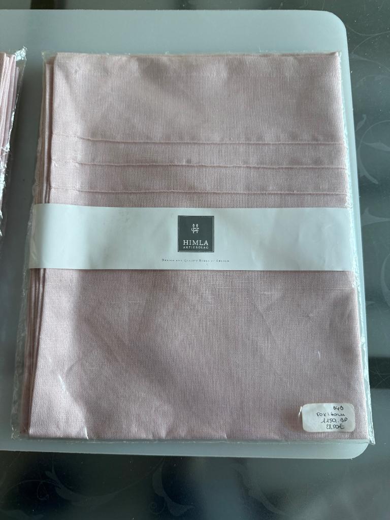 2 x nappe rose HIMLA neuve 50/160  latérales - exp. gr., Maison & Meubles, Enlèvement ou Envoi, Neuf, Rectangle