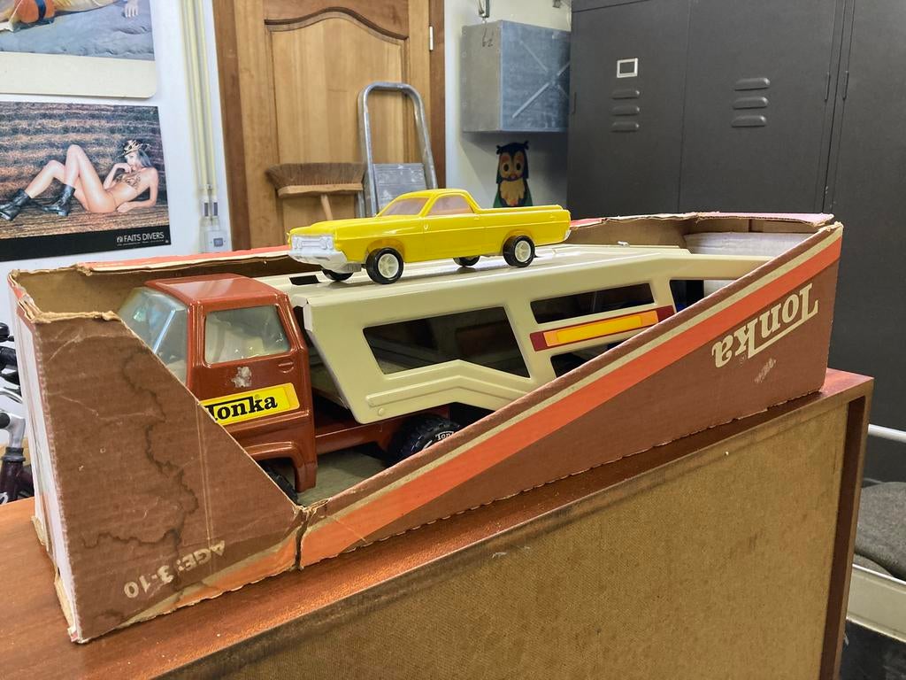 Te koop: 3 Tonka vrachtwagens in originele verpakking, Ophalen, Zo goed als nieuw