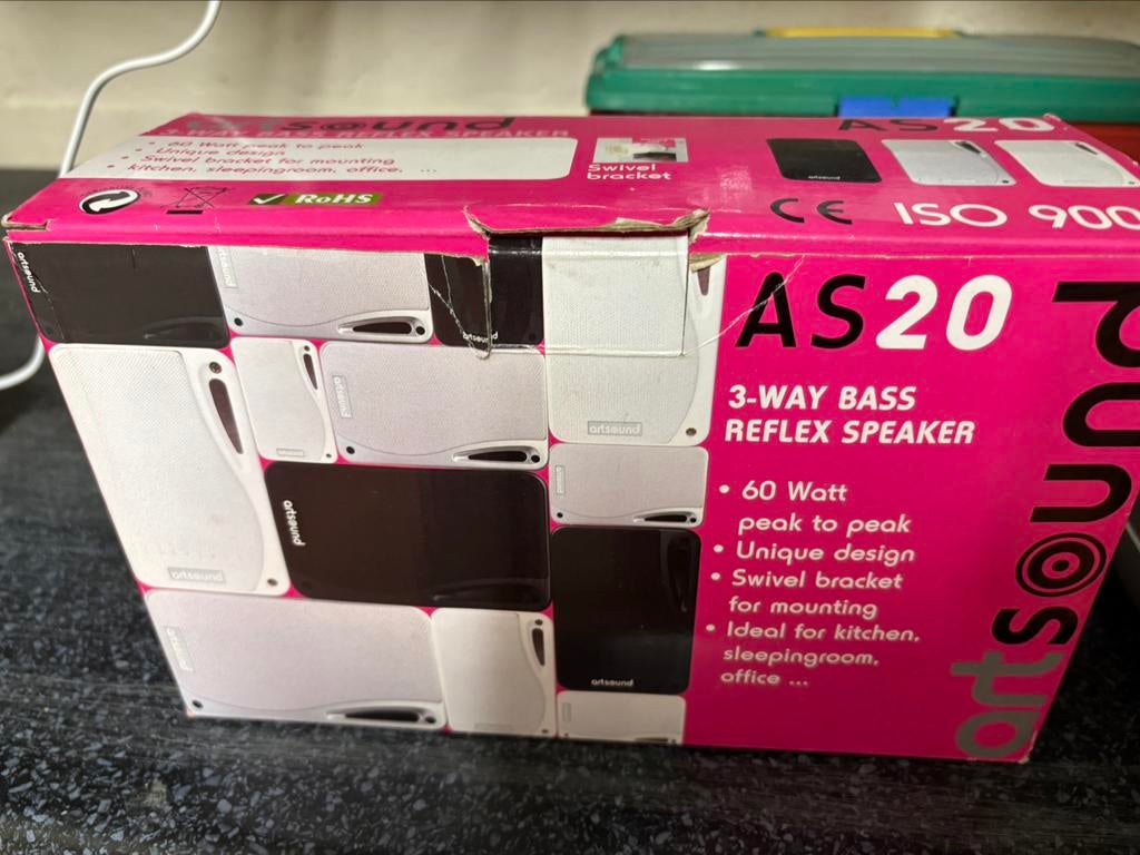 Art Sound boxen AS 20 en AS 40, Audio, Tv en Foto, Luidsprekerboxen, Ophalen, Zo goed als nieuw