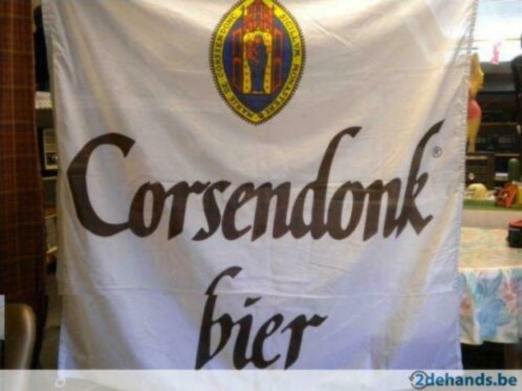 Vlag Corsendonk, Verzamelen, Merken en Reclamevoorwerpen, Ophalen, Gebruikt, Reclamebord