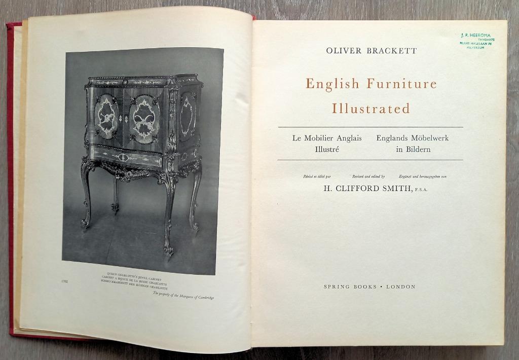 English Furniture Illustrated HC Brackett - Engelse meubels, Ophalen of Verzenden, Gelezen, Overige onderwerpen