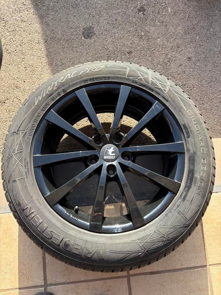 Jantes WHEELS avec pneus neige Vredestein comme neuf, Neuf, Enlèvement, Pneus hiver, 215 mm