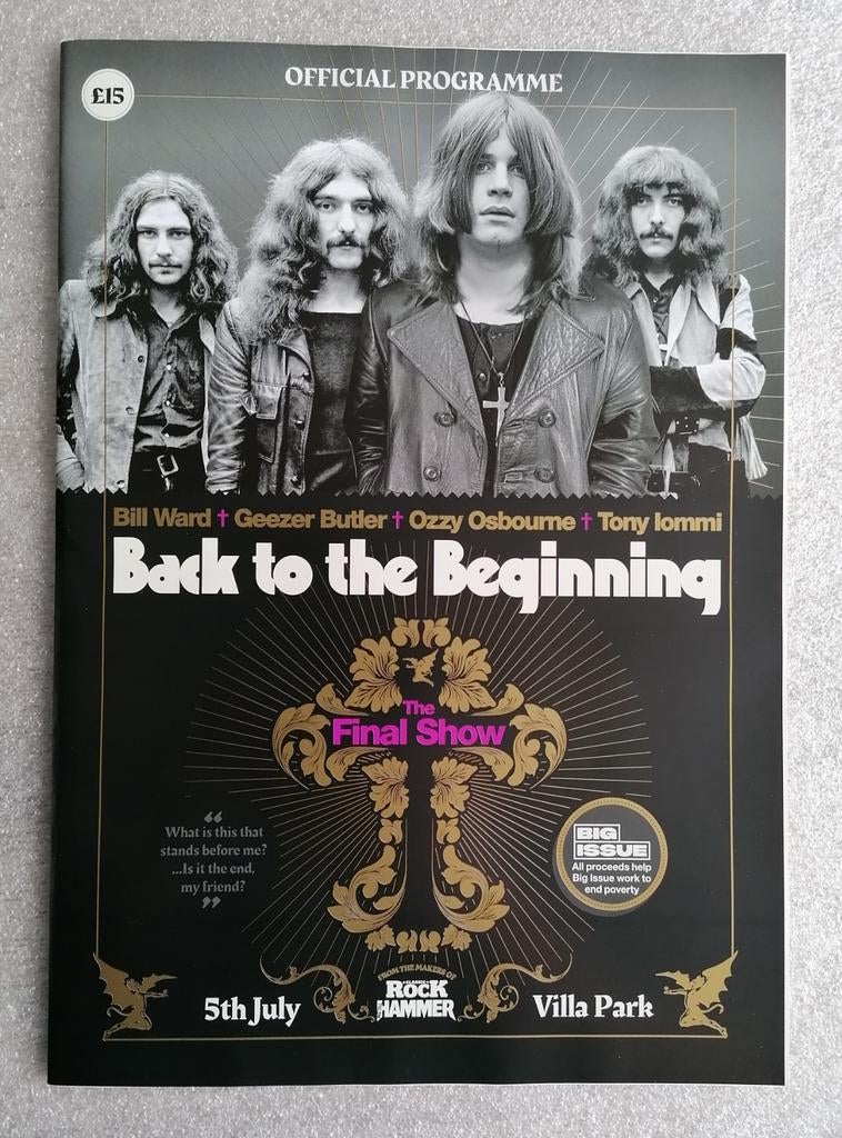 Origineel programma Black Sabbath - Ozzy Osbourne, Ophalen, Nieuw
