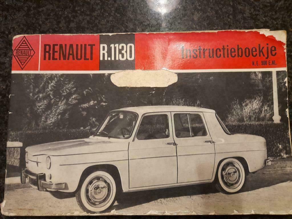 Instructieboekje Renault R.1130, Enlèvement ou Envoi