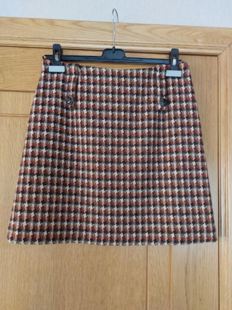 Korte rok "Point Virgule" maat: 38, Kleding | Dames, Maat 38/40 (M), Bruin, Nieuw, Ophalen of Verzenden