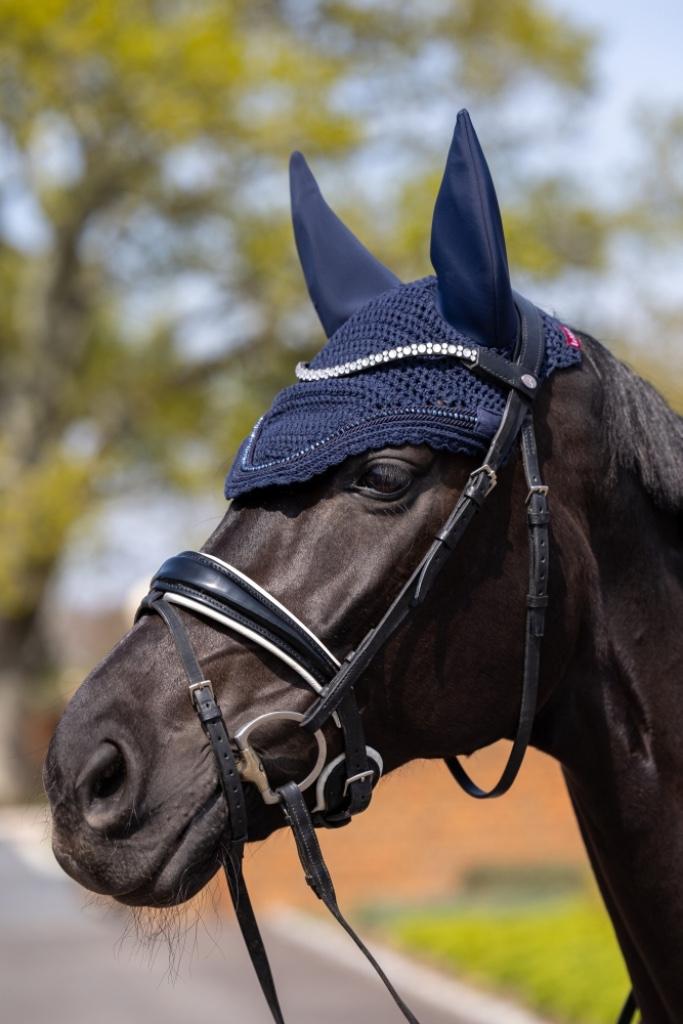 LeMieux Acoustic Diamante oornetje Navy Blauw Full SALE!, Ophalen of Verzenden, Nieuw, Dressuur