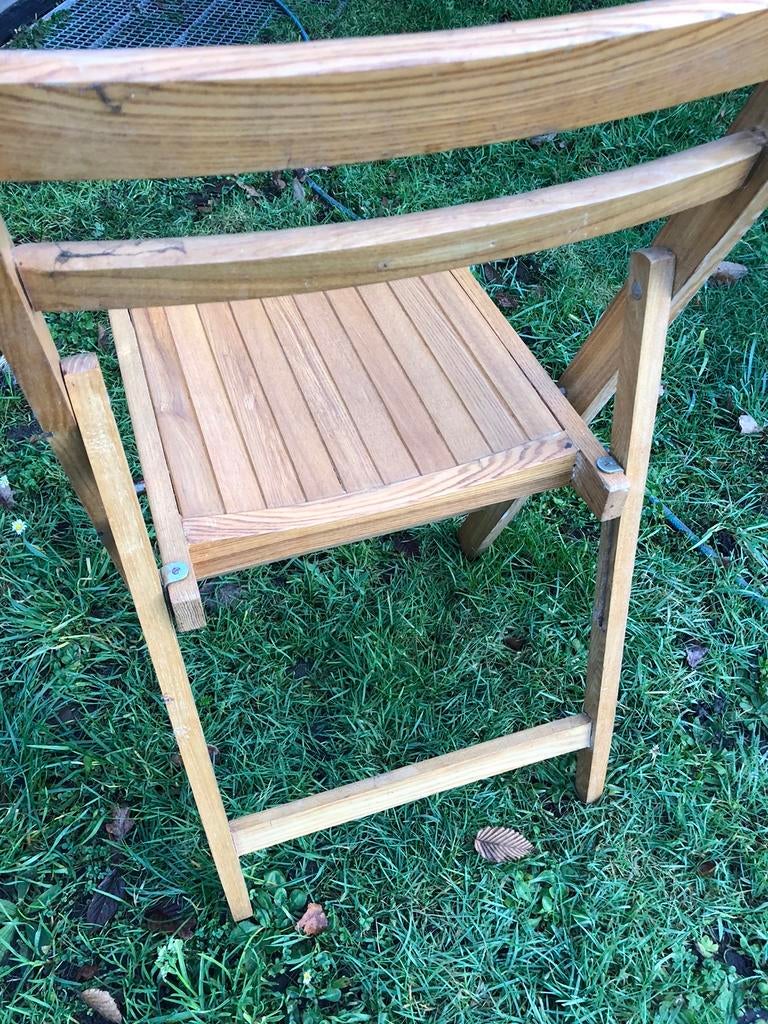Houten plooistoelen lot of per stuk, Ophalen, Zo goed als nieuw, Hout, Vijf, Zes of meer stoelen