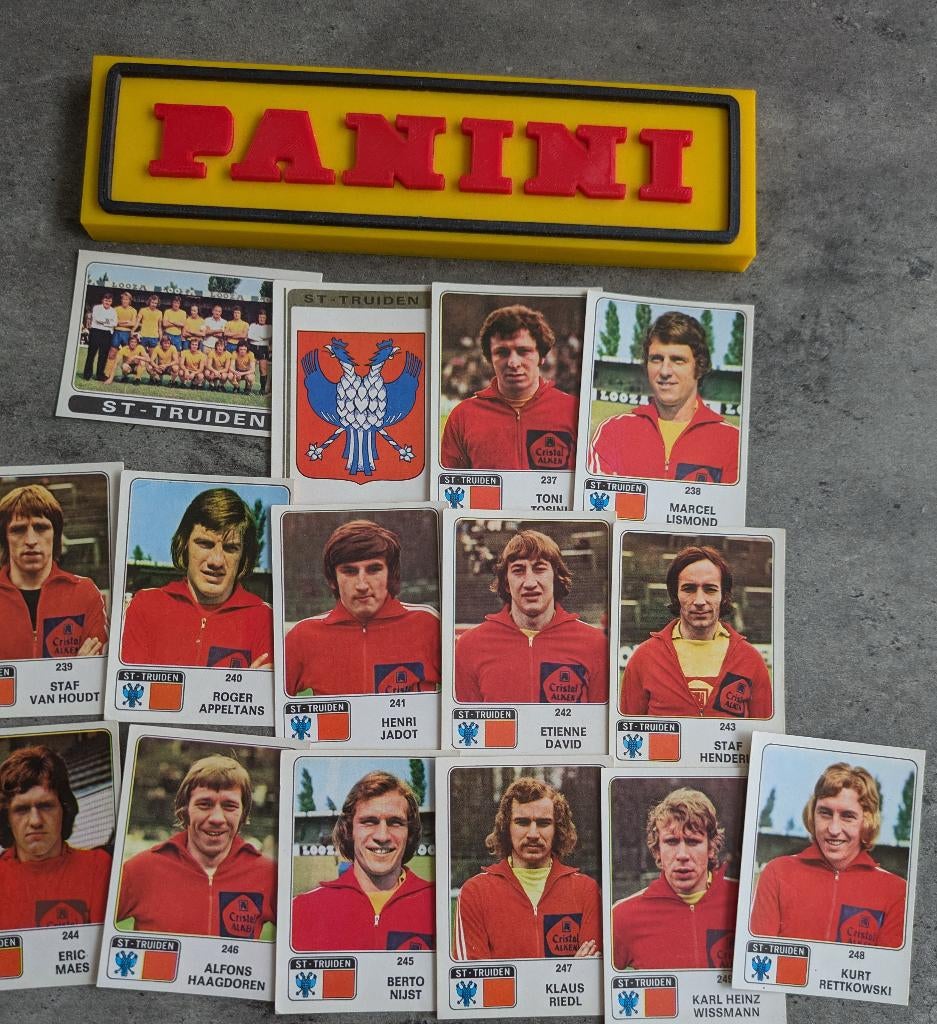 PANINI FOOTBALL 1973/74 SAINT-TROND 15X AUTOCOLLANTS 1973, Envoi, Neuf