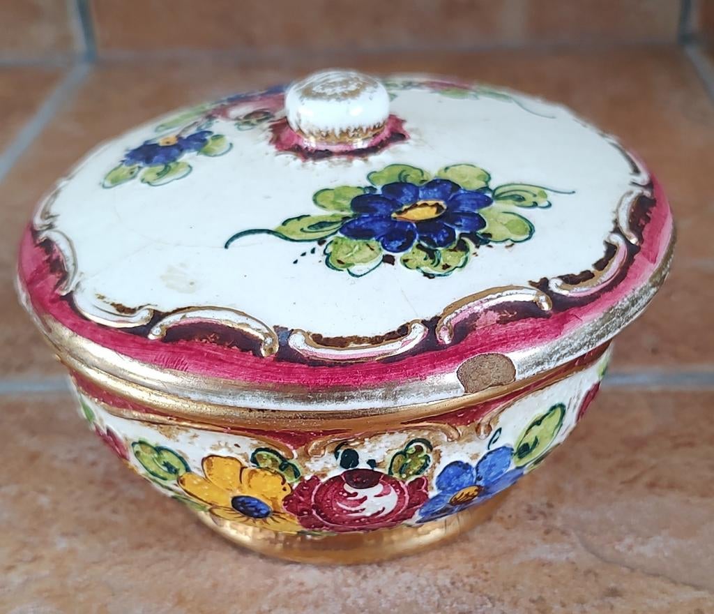 Potje met deksel "Rigo", Antiquités & Art, Antiquités | Céramique & Poterie, Enlèvement ou Envoi