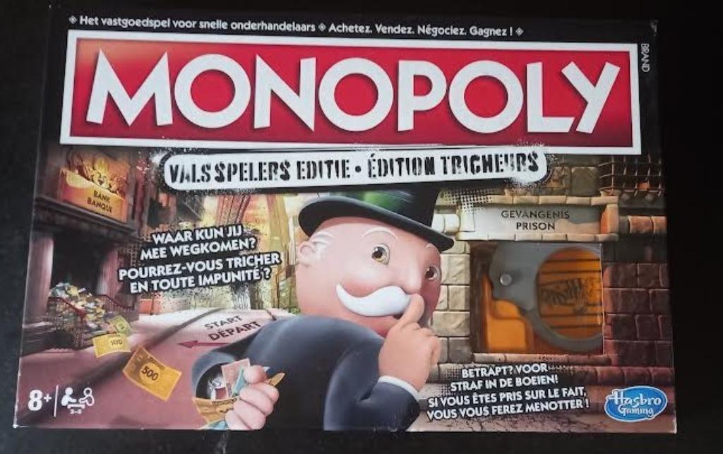 Spel Monopoly Valsspelers Editie, Cinq joueurs ou plus, Enlèvement ou Envoi, Comme neuf