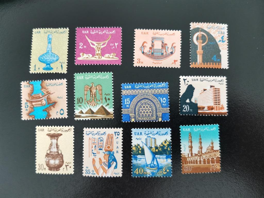 UAR Egypte 1964 - reeks kunst en toerisme *, Ophalen of Verzenden, Egypte, Postfris