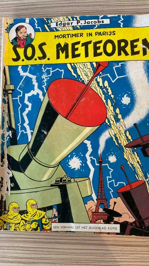 Mortimer in Parijs - S.O.S. meteoren - Edgar P. Jacobs, Eén stripboek, Ophalen of Verzenden, Gelezen