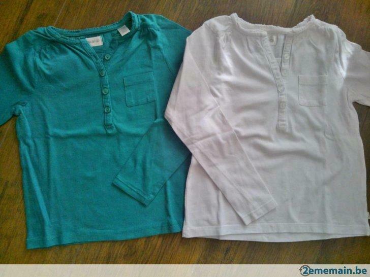 T-shirt longues manches Okaidi  6 ans, Enlèvement ou Envoi, Utilisé, Fille, Chemise ou À manches longues