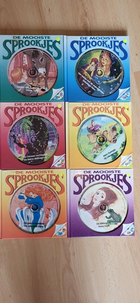 6 Sprookjes boekjes inclusief de voorlees CD´s, Ophalen of Verzenden