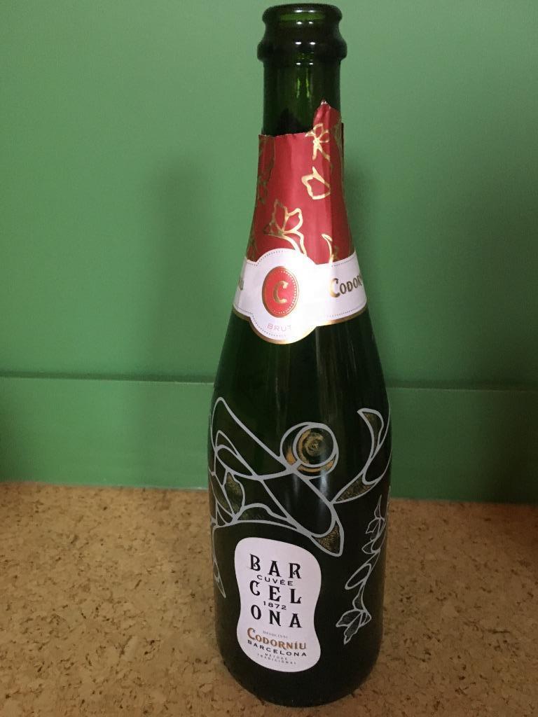 Fles Cava Codorníu Cuvée Barcelona (LEEG), Verzamelen, Ophalen of Verzenden, Zo goed als nieuw, Verpakking