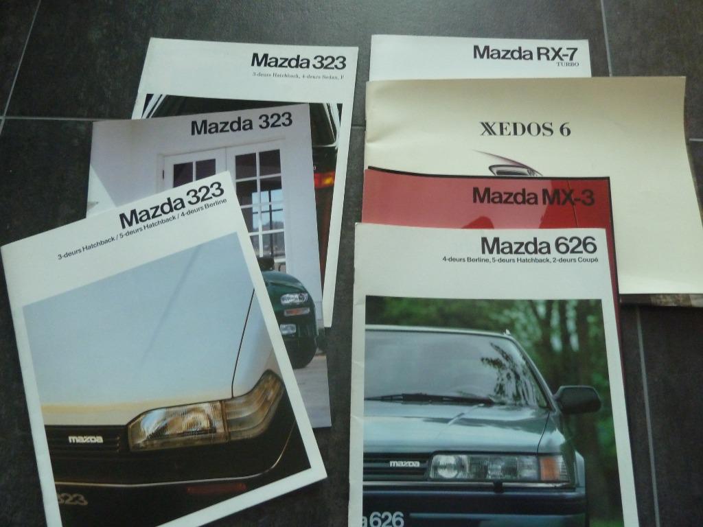 Brochures Mazda 323 626 Xedos, Ophalen of Verzenden, Zo goed als nieuw, Mazda