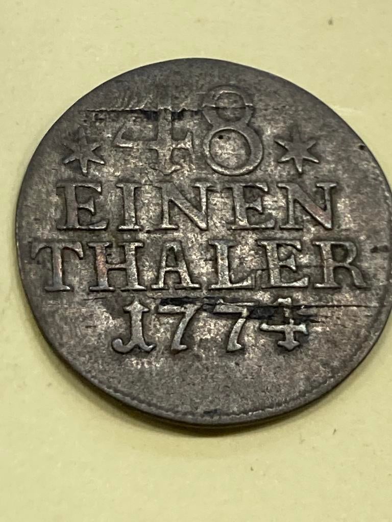 Berlin 1774 Friedrich II 48 einen thaler, Ophalen of Verzenden