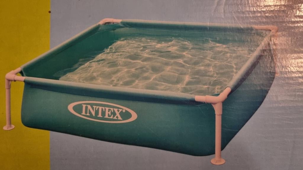 Intex Mini Frame zwembad 1,22 m x 1,22 m x 30 cm, Vierkant, Ophalen of Verzenden, Opzetzwembad, Minder dan 200 cm