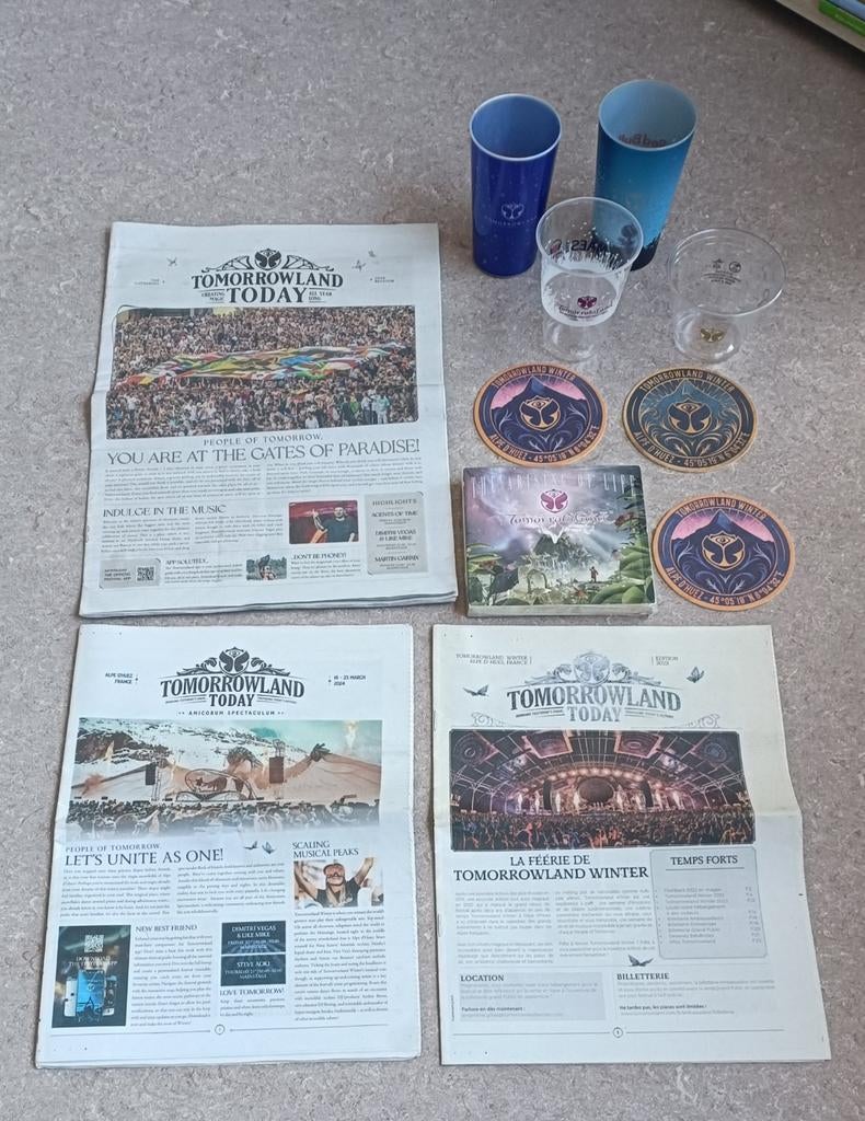 Tomorrowland allerlei, Verzamelen, Overige Verzamelen, Zo goed als nieuw, Ophalen of Verzenden