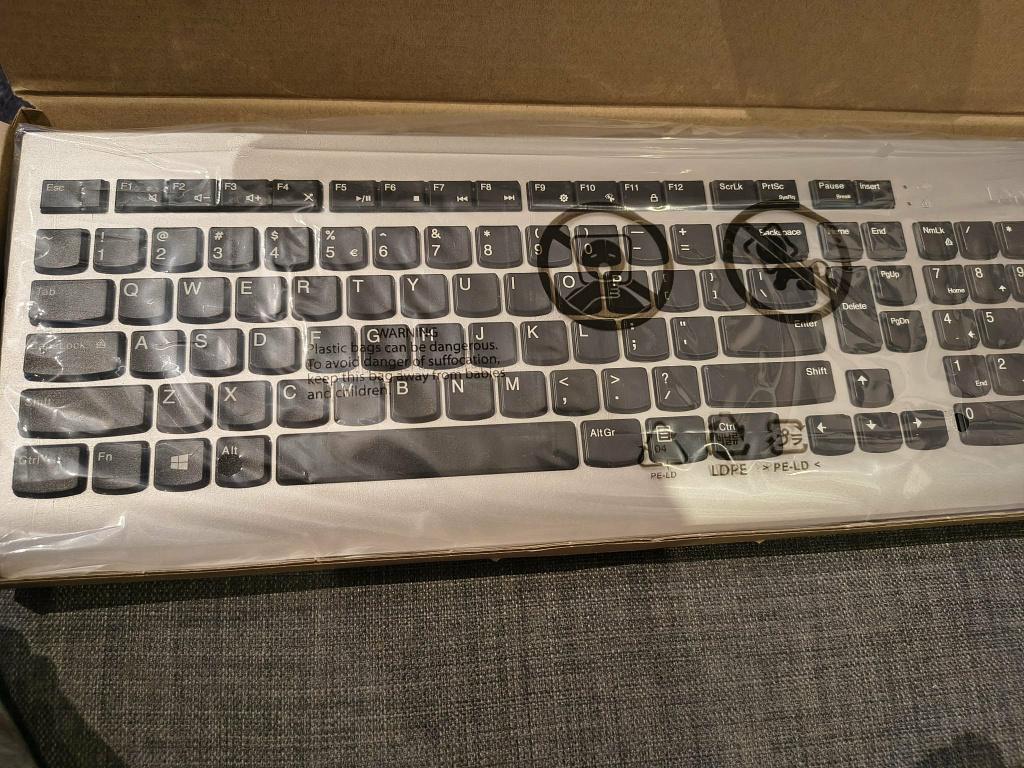 Clavier + souris sans fil Lenovo original, Neuf, Enlèvement ou Envoi, Qwerty, Ensemble clavier et souris