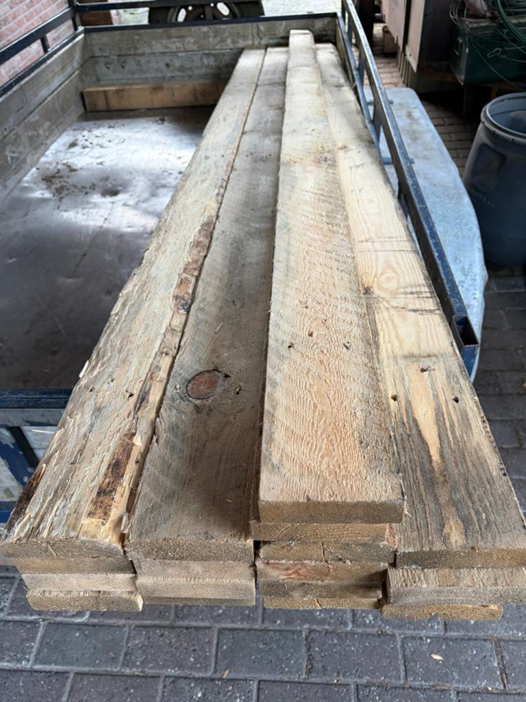 Houten planken, Enlèvement, Utilisé