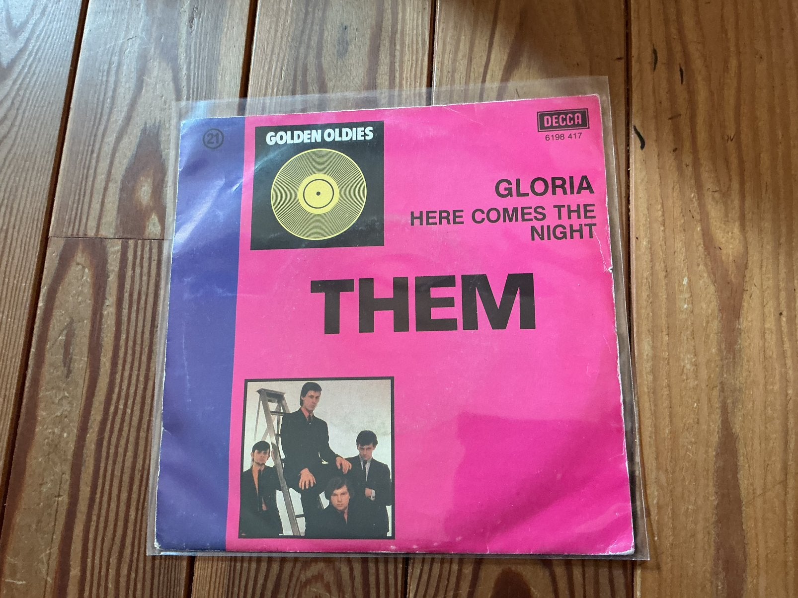 7” Them - Gloria/ here comes the night, Ophalen of Verzenden, Gebruikt