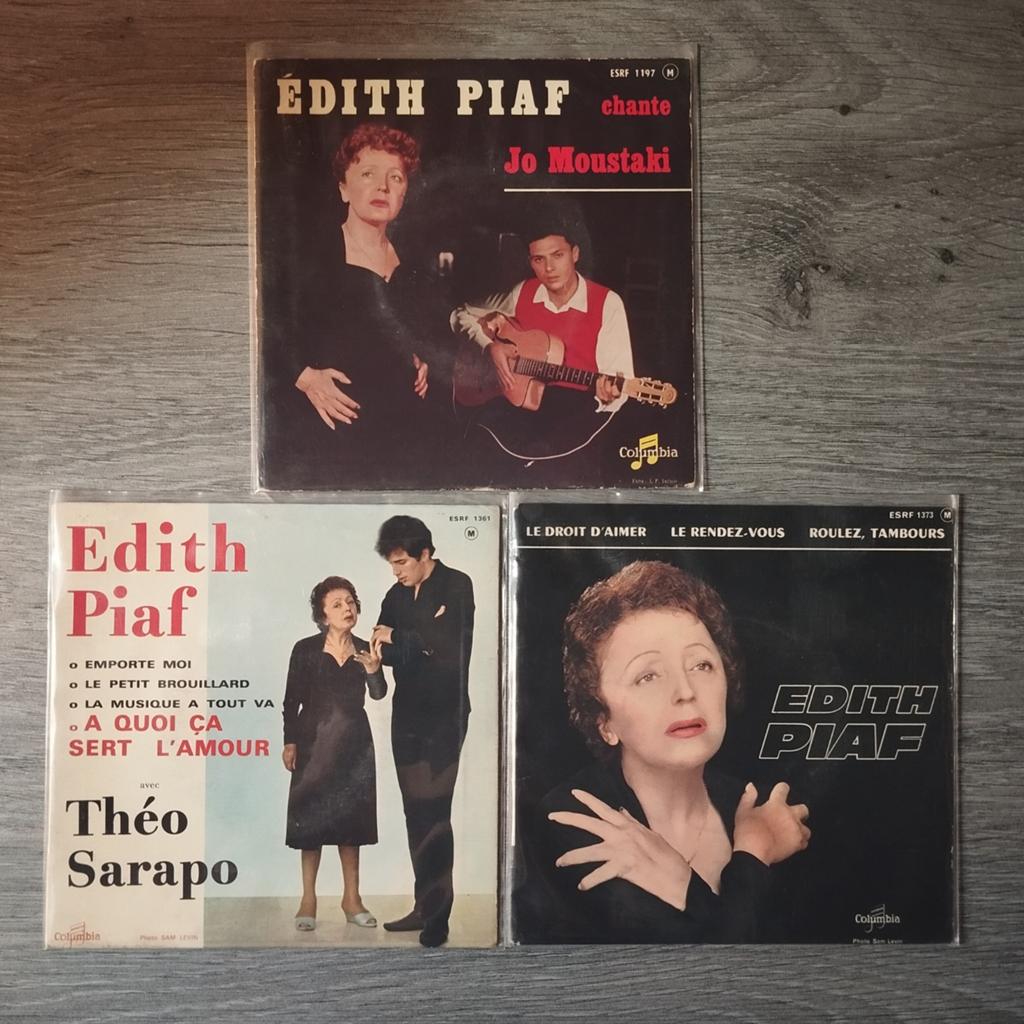 Edith Piaf : Lot disques vinyles singles EP, CD & DVD, EP, Envoi, Utilisé, EP
