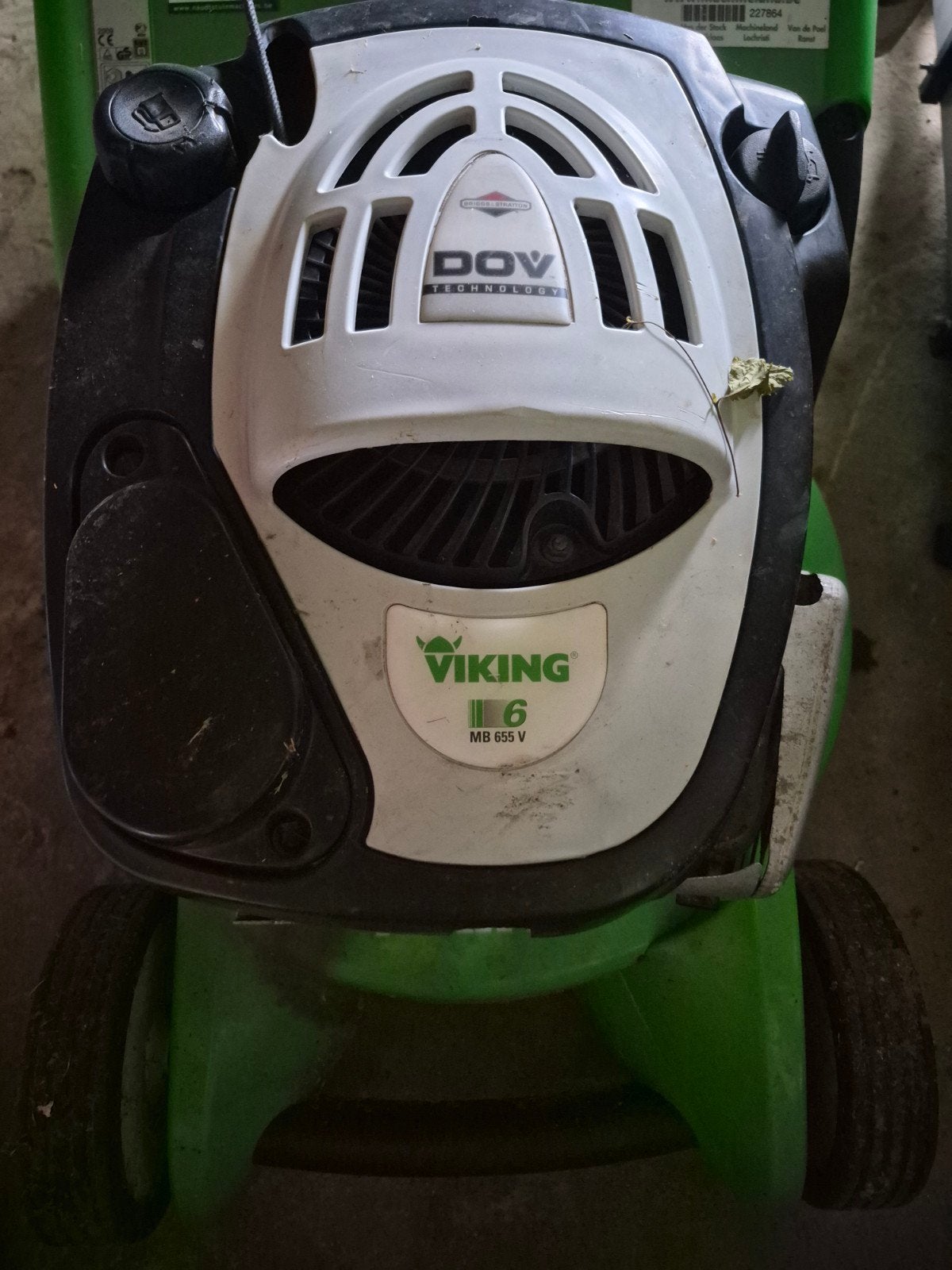Viking mb655 v grasmaaier, Ophalen, Opvangbak