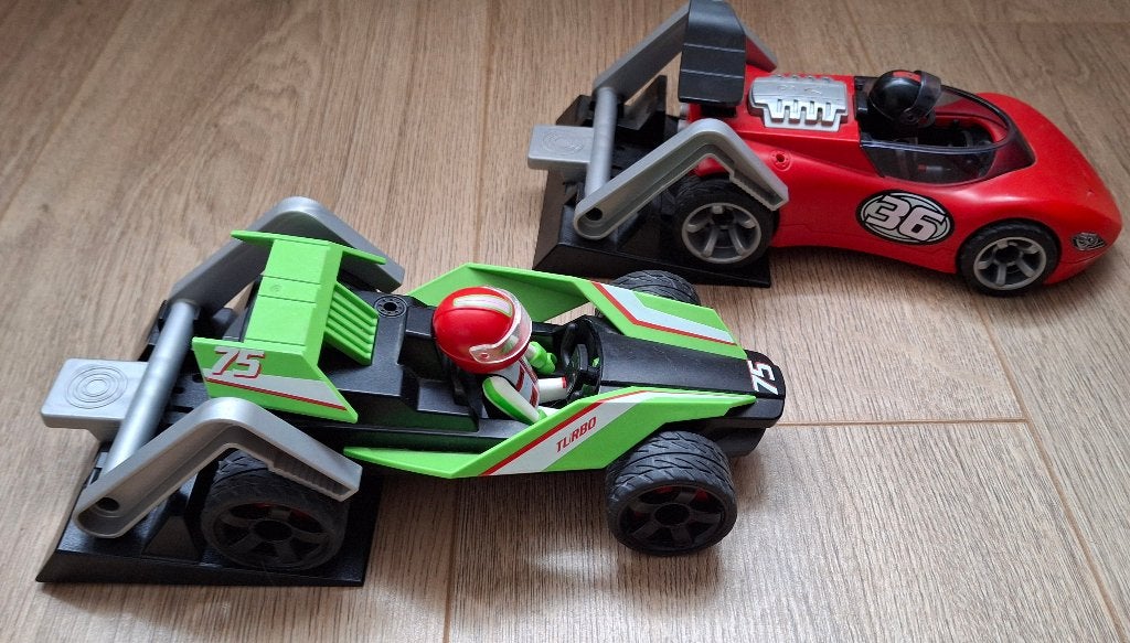 PLAYMOBIL 5174 5175 BOLIDES TURBO les voitures de courses, Enfants & Bébés, Enlèvement ou Envoi, Comme neuf, Kit complet, Véhicule