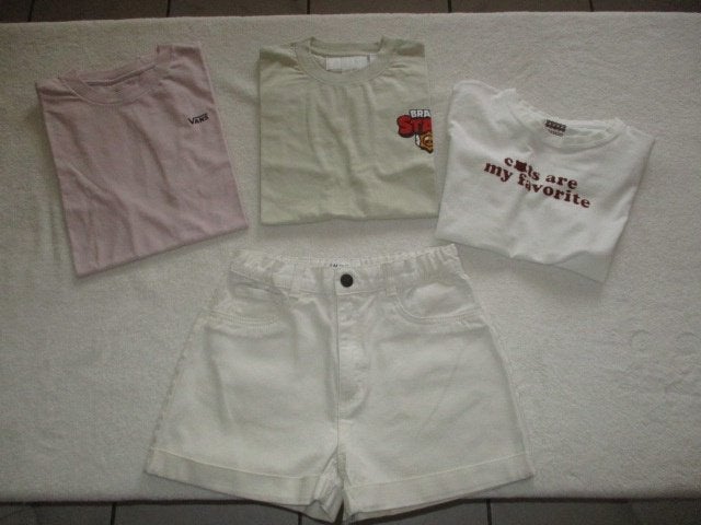 Short H&M in maat 158 met T-shirtjes, Envoi, Utilisé, Fille, Autres types