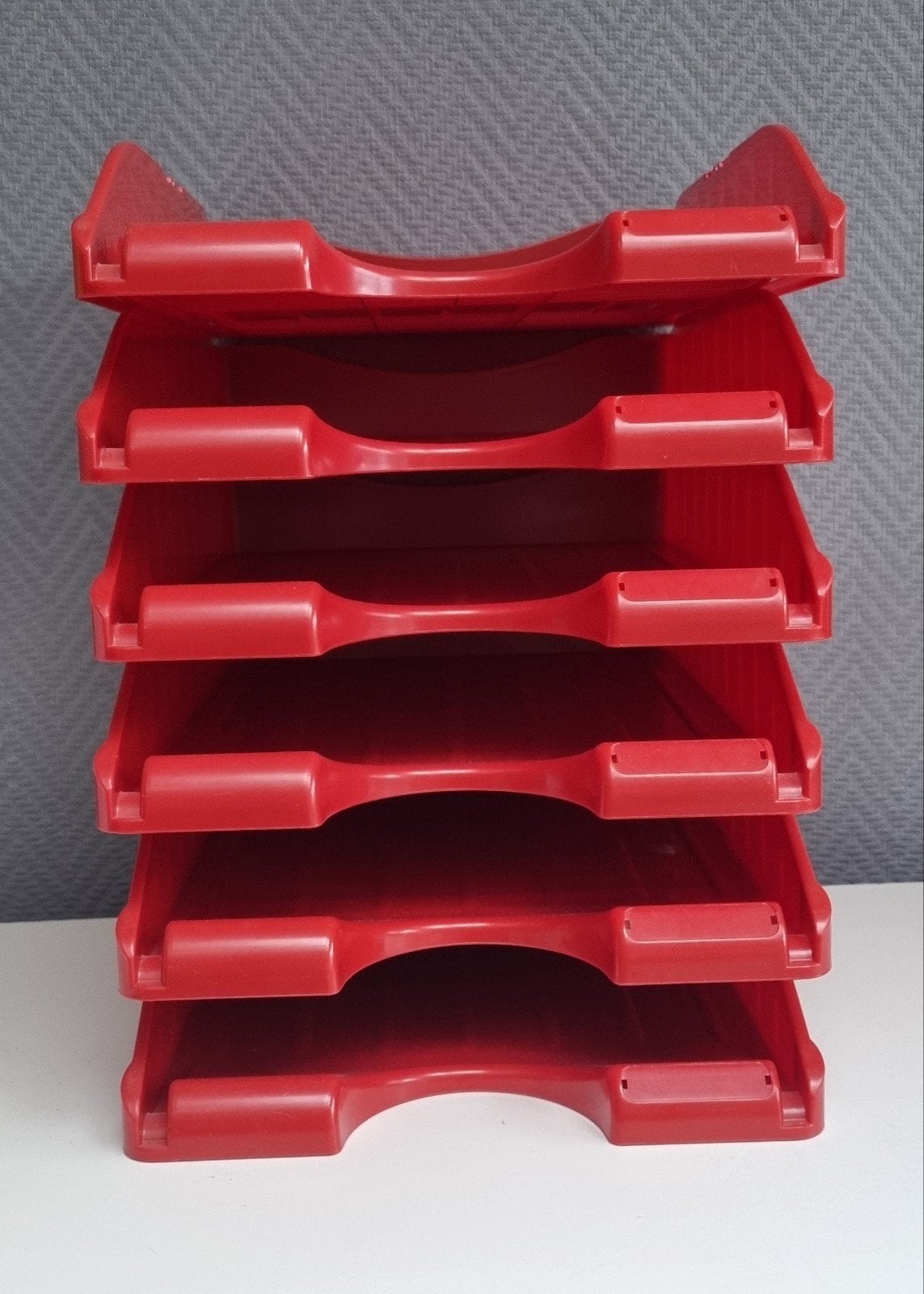 Lot de 6 Corbeilles à Courrier A4 Rouge ARDA, Enlèvement